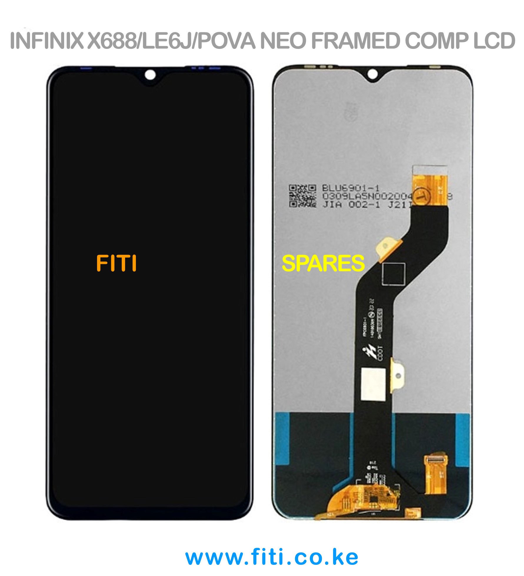 INFINIX X688/LE6J/POVA NEO FRAMED COMP LCD